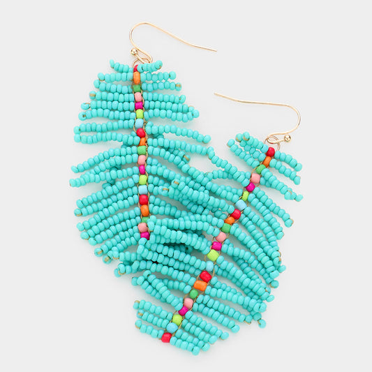 Boho Beaded Dangle Earrings