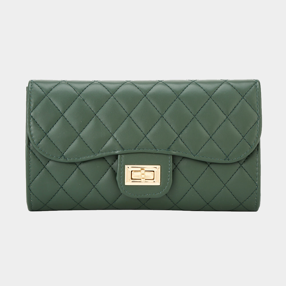 The Gretchen- Quilted Evening Clutch / Crossbody Bag- 7 COLORS AVAILABLE!