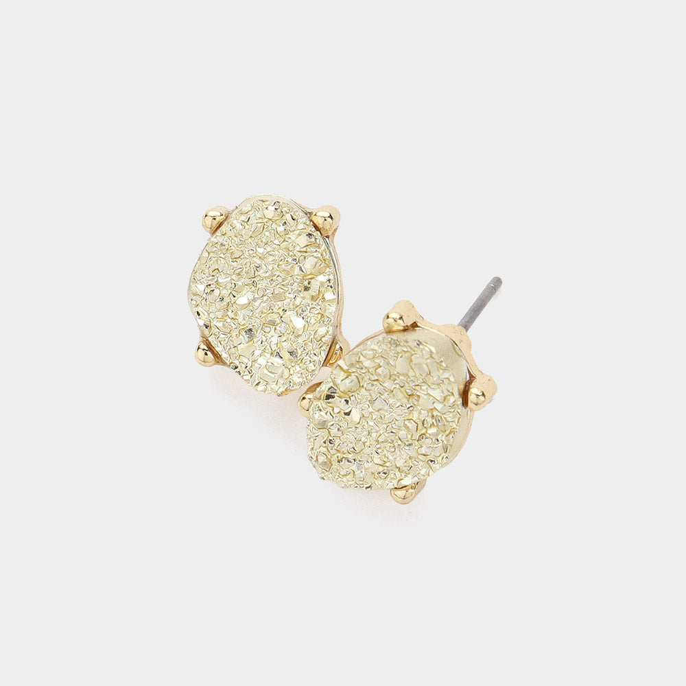 Druzy Stud Earrings- 11 COLORS AVAILABLE!!