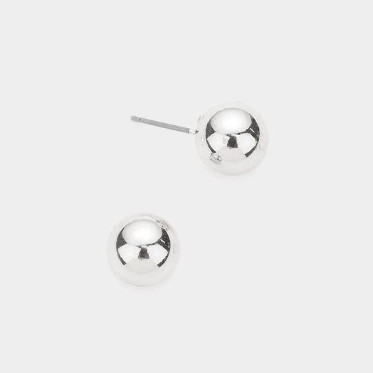 Metal Ball Stud Earrings- 2 COLORS AVAILABLE!!