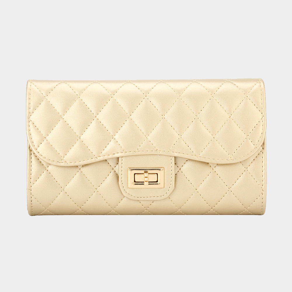 The Gretchen- Quilted Evening Clutch / Crossbody Bag- 7 COLORS AVAILABLE!