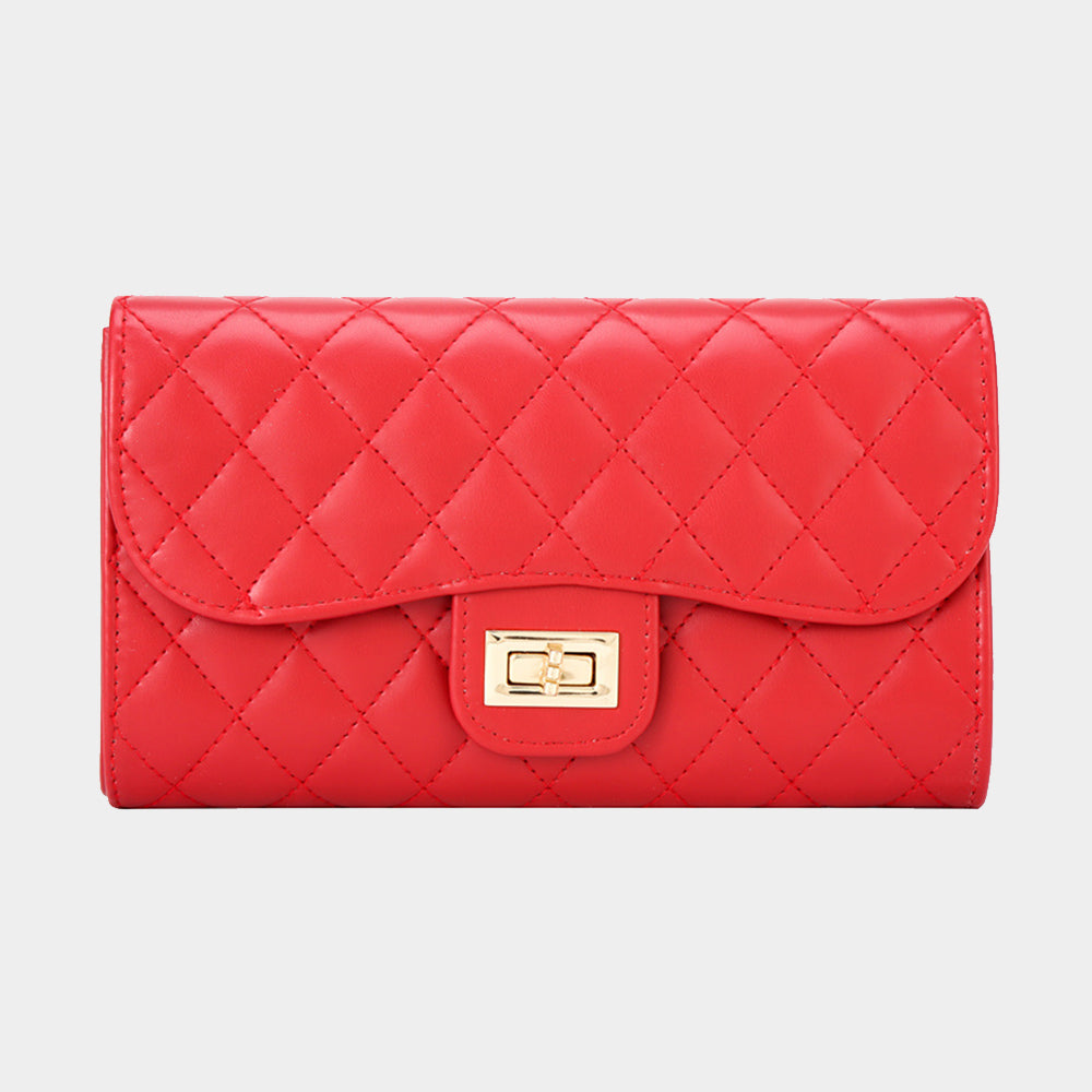 The Gretchen- Quilted Evening Clutch / Crossbody Bag- 7 COLORS AVAILABLE!