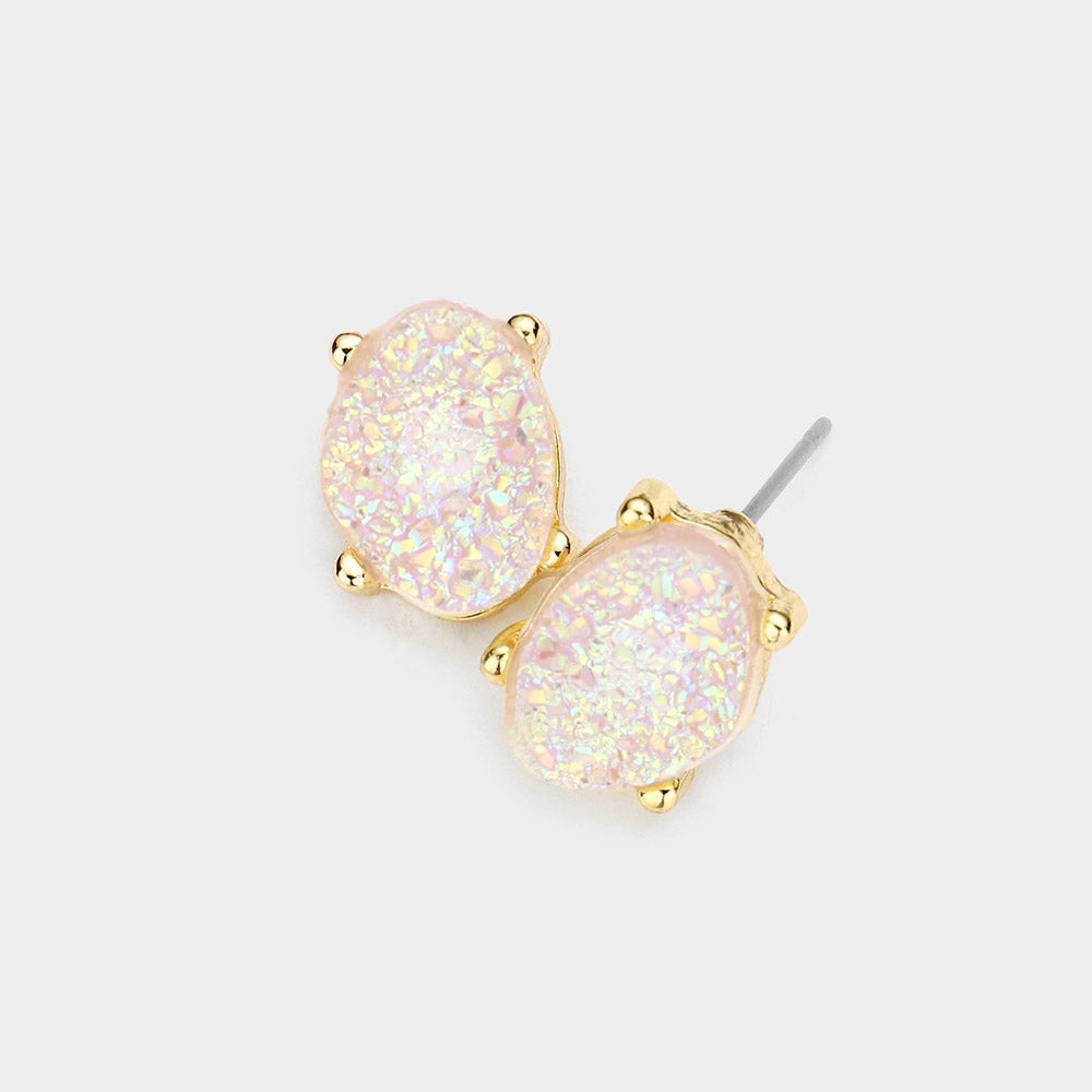 Druzy Stud Earrings- 11 COLORS AVAILABLE!!