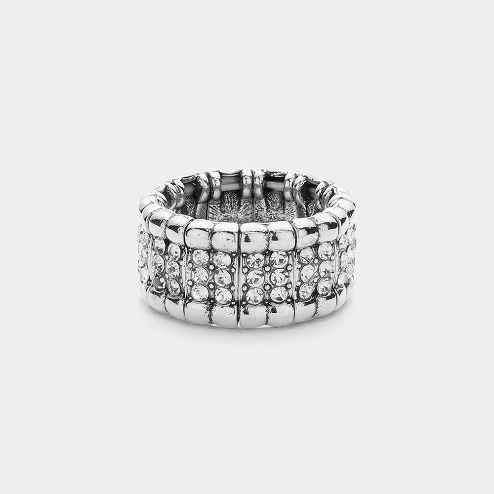 Juliette- Stone Paved Stretch Ring