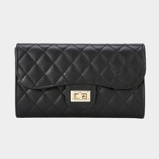 The Gretchen- Quilted Evening Clutch / Crossbody Bag- 7 COLORS AVAILABLE!