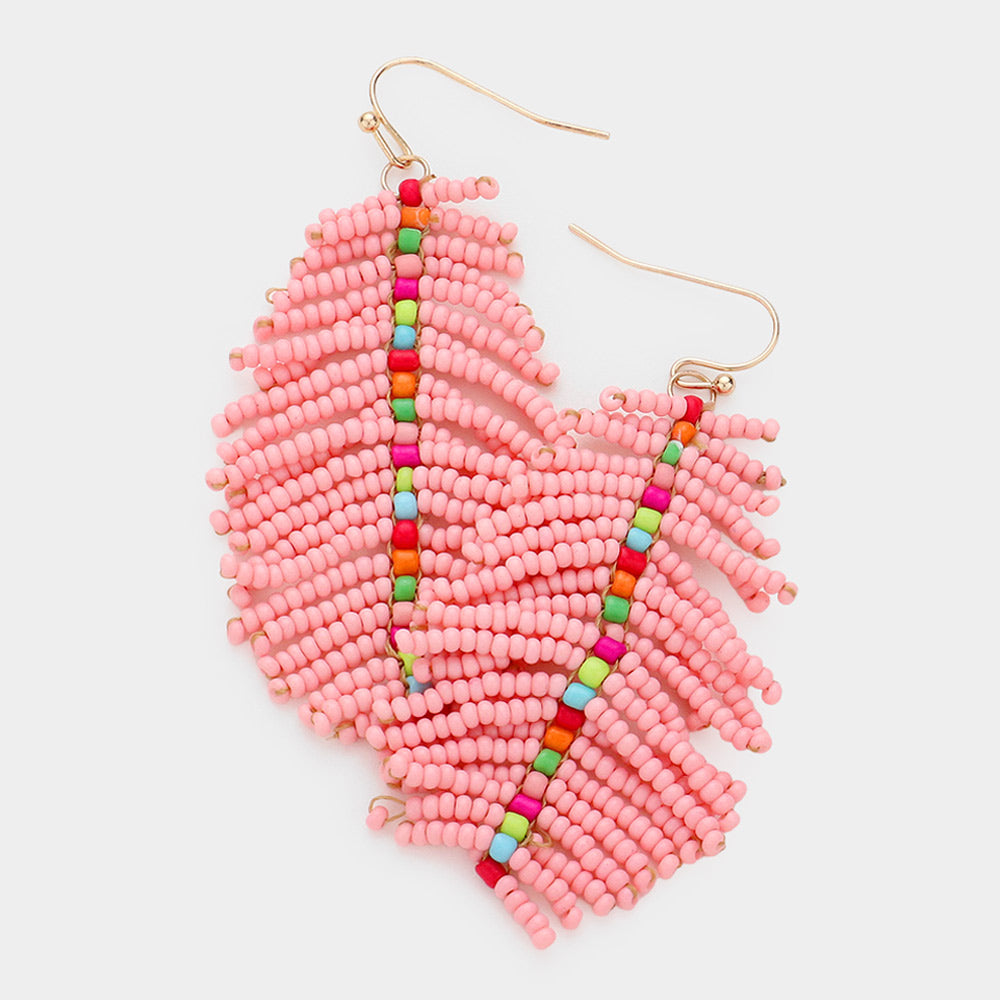 Boho Beaded Dangle Earrings