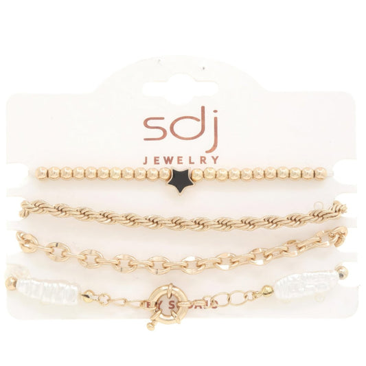 Star Beaded Bracelet Set - 2 COLORS AVAILABLE!!