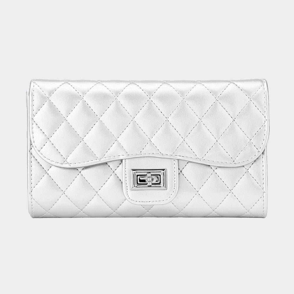 The Gretchen- Quilted Evening Clutch / Crossbody Bag- 7 COLORS AVAILABLE!