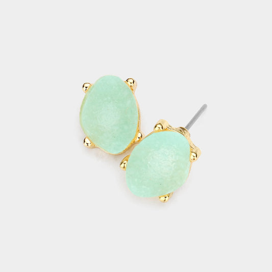 Druzy Stud Earrings- 11 COLORS AVAILABLE!!