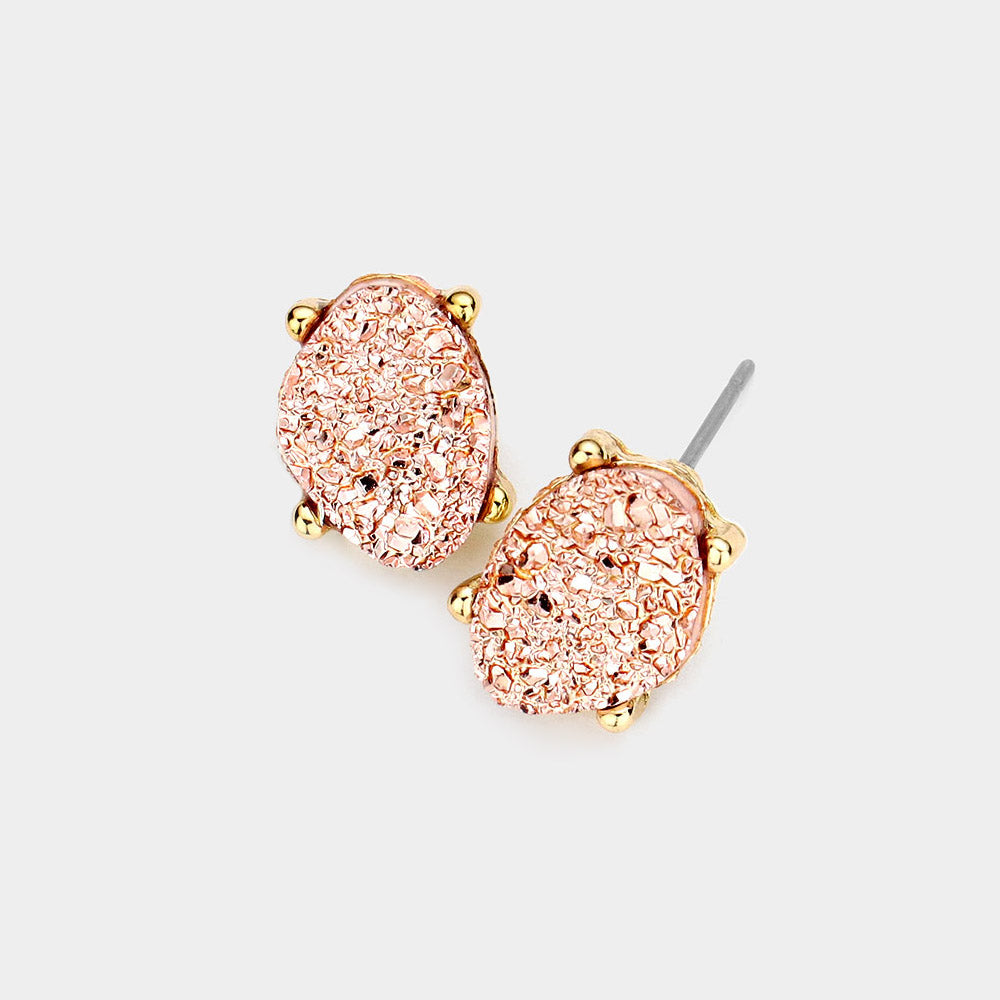 Druzy Stud Earrings- 11 COLORS AVAILABLE!!