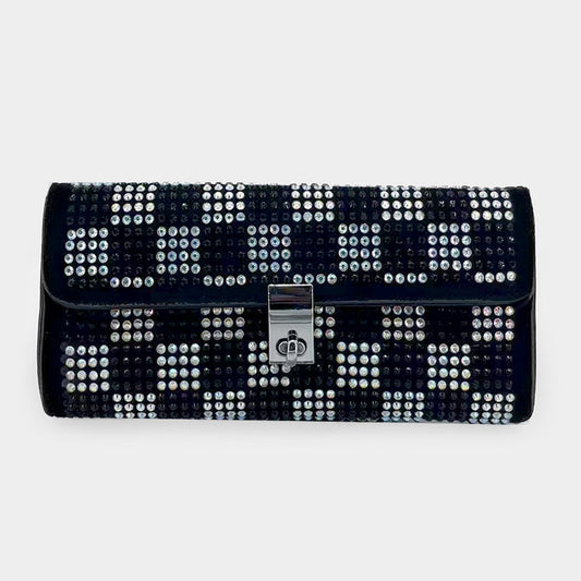 The Dionne- Rhinestone Embellished Evening Clutch/Crossbody Bag- 3 COLORS AVAILABLE!!